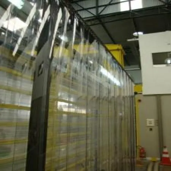 Página de produto: Cortina de PVC transparente industrial